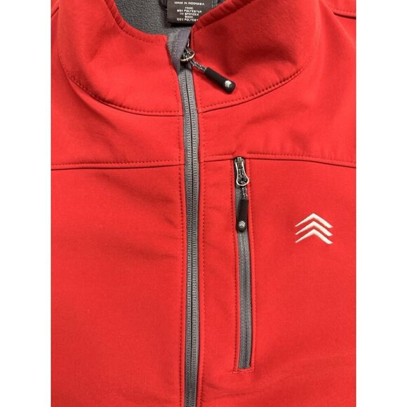 NEW Solaris Vest Mens Large Red Zip Water Resistant Fleece Lined Hiking Outdoor - Picture 3 of 15